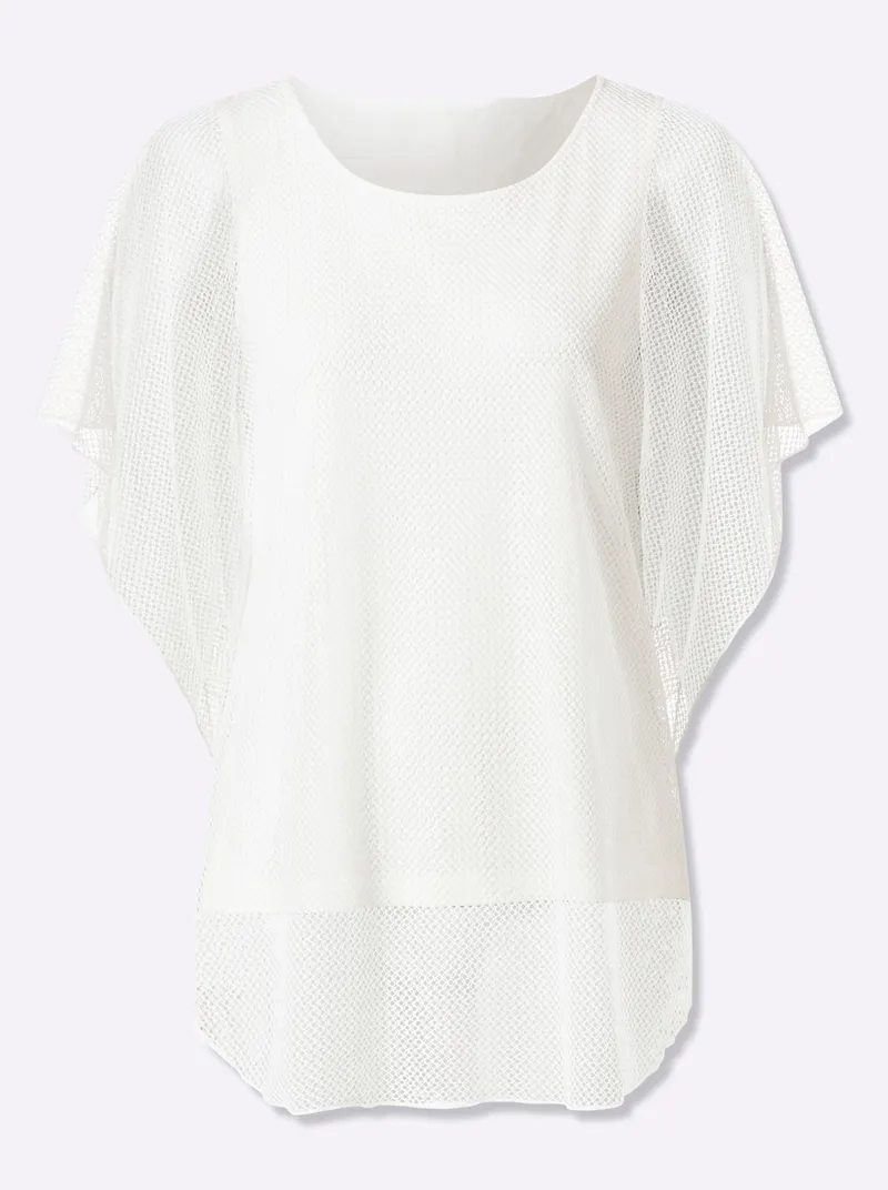 heine Kurzarmshirt ecru, Ecru, – Produktbild 1 von 2