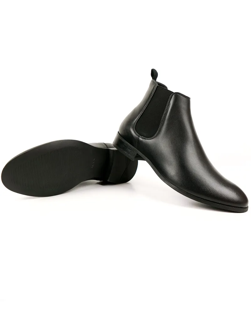 Will's Vegan Store Will's Vegan Store Herren vegan Chelsea-Boots Schwarz, Schwarz, – Produktbild 4 von 4