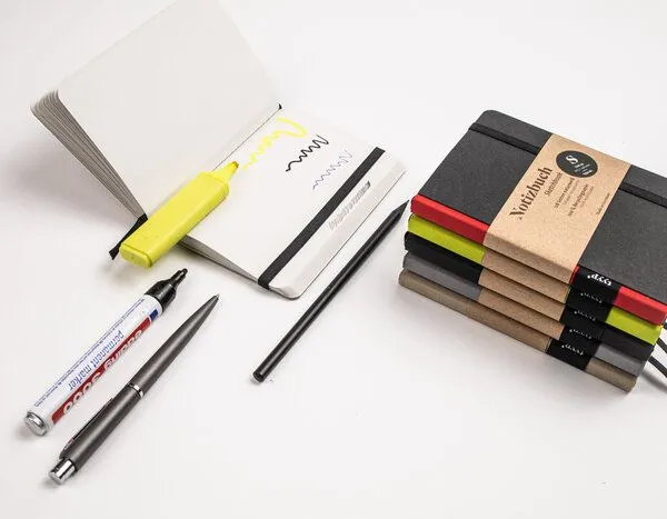 tyyp tyyp Notizbuch A6 – 100% Recyclingpapier – handmade – Klassik Öko, Latte, – Produktbild 4 von 4