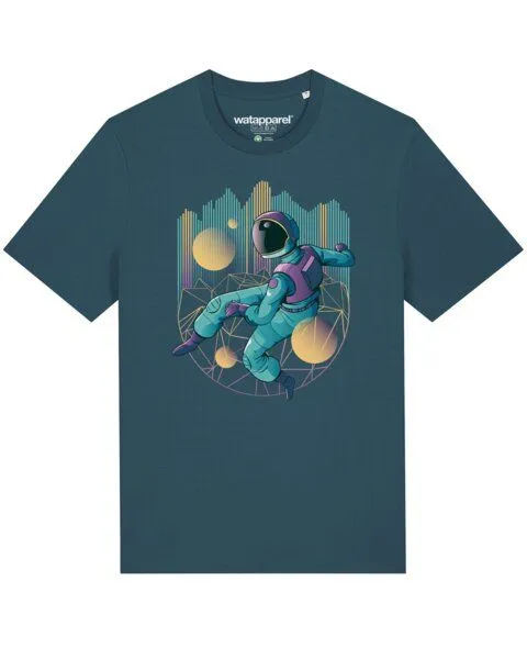 watapparel watapparel T-Shirt Unisex Techno Astronaut, Stargazer, – Produktbild 1 von 3
