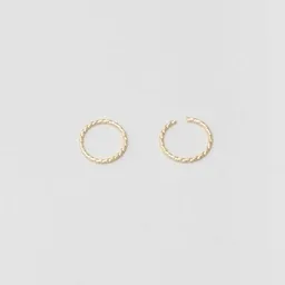 fejn jewelry fejn jewelry Ohrringe 'tiny twisted mini hoops' im gedrehtem Look – Produktbild 1 von 1