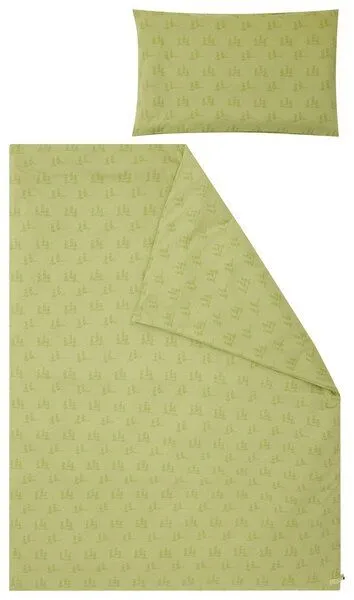 loud + proud loud + proud Kinder Jersey Bettwäsche-Set 100 x 135cm, GOTS-zertifiziert, Avocado(grün), – Produktbild 2 von 4