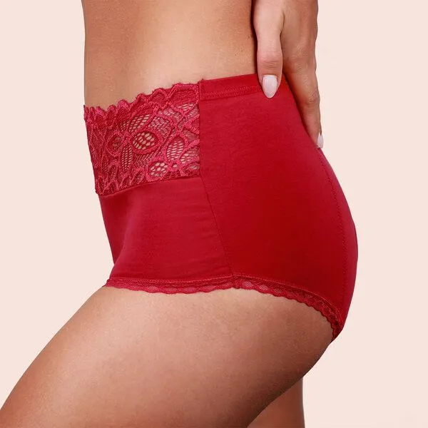Taynie Extra starke Periodenunterwäsche Biozidfrei 60°C Taynie Deluxe Extra Stark, Rot, – Produktbild 4 von 4
