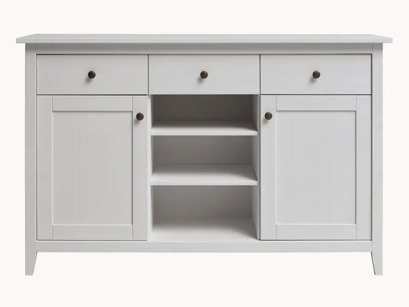 allnatura Sideboard "Tusa" Variante 01, Weiß, – Produktbild 1 von 2
