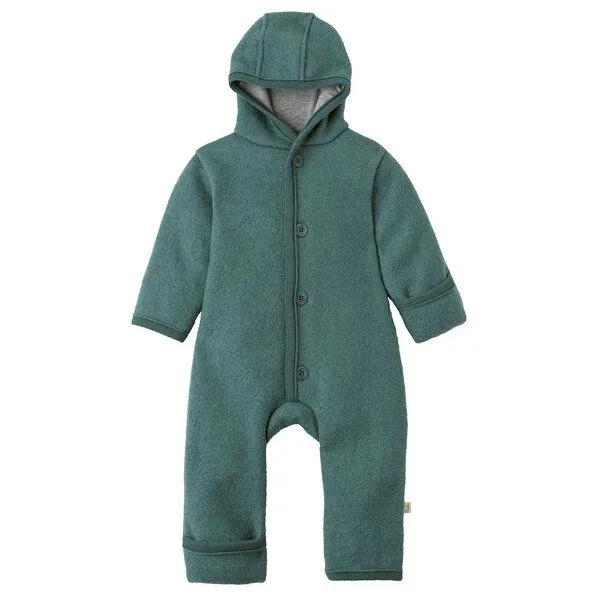 Disana Disana Baby Walk Overall Schurwolle kbT-Merinowolle, Eukalyptus, – Produktbild 1 von 4