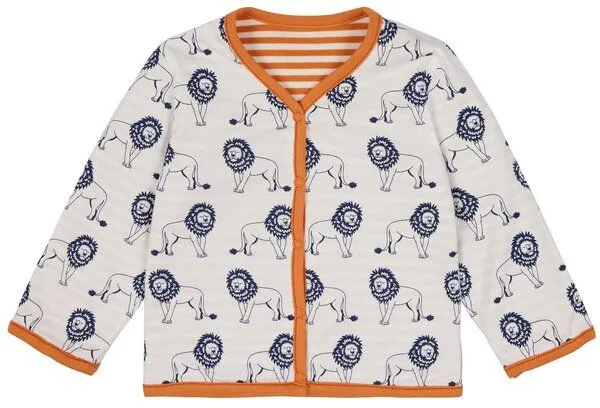 loud + proud loud + proud Babys & Kinder Wendejacke, GOTS-zertifiziert, Carrot(orange), – Produktbild 3 von 3