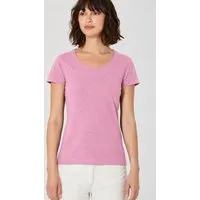 HempAge HempAge Damen T-Shirt mit Rollsaum Hanf/Bio-Baumwolle, Rose, – Produktbild 1 von 1