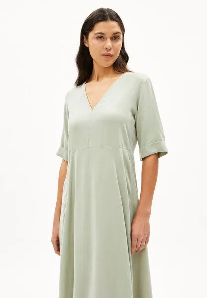 ARMEDANGELS ARMEDANGELS VAALI Damen Webkleid aus TENCEL Lyocell, Seagreen, – Produktbild 1 von 4
