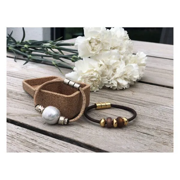 Kork-Deko Kork-Deko Schickes Armband aus Naturkork – vegan, handgefertigt & nachhaltig – Produktbild 5 von 5