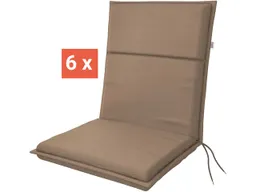 Doppler doppler Auflage "LIFE" für Niederlehner, 6er-Pack, 100x48x4 cm, Polyester, mokka – Produktbild 1 von 1