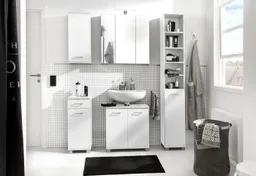 Schildmeyer Waschbeckenunterschrank Breite/Höhe: 59,8/62,4 cm, Badschrank mit Doppeltür, Zwischenboden – Produktbild 1 von 1