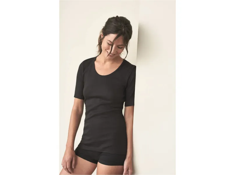 Living Crafts Living Crafts Kurzarm-Shirt "Juliane", black Gr. 48/50, Schwarz, – Produktbild 2 von 2