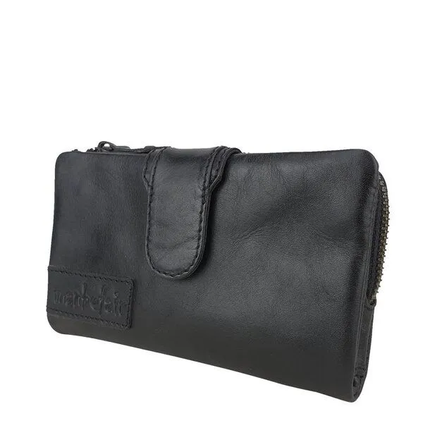 manbefair manbefair Damen Geldbörse Elisa, Schwarz, – Produktbild 1 von 4