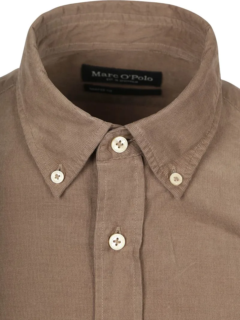 Marc O'Polo Marc O'Polo Overhemd Fine Corduroy Taupe - Größe XXL, Taupe, – Produktbild 4 von 5