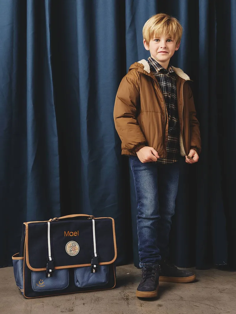 Vertbaudet Übergangsjacke mit Teddyfleecefutter Jungen, Karamell, – Produktbild 3 von 4