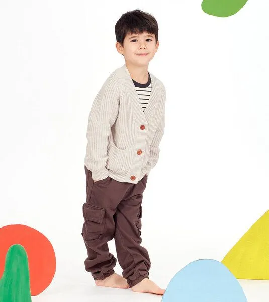 Sense Organics & friends in cooperation with GARY MASH Sense Organics & friends in cooperation with GARY MASH Gefütterte Kinder Cargohose aus aus Biobaumwolle, Braun, – Produktbild 4 von 4