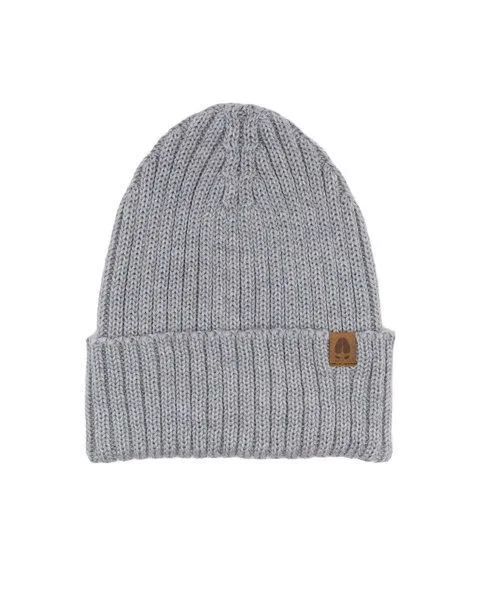 Kopyto Kopyto LUCHS – Gerippte Merino-Mütze aus 100 % RWS-Merinowolle, Hellgrau, – Produktbild 1 von 5