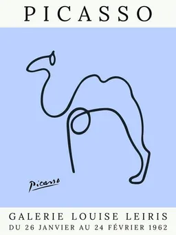 Photocircle Photocircle Poster / Leinwandbild - Picasso Kamel – violett – Produktbild 1 von 1