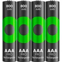 GP Battery 4er-Pack GP Battery Ready-to-use Akku 'ReCyko+ Pro' Micro AAA, 1,2V, 800 mAh – Produktbild 1 von 1
