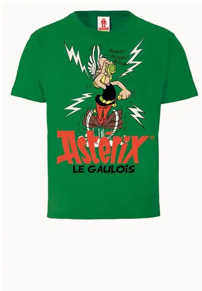 LOGOSH!RT LOGOSH!RT - Asterix le Gaulois - Zaubertrank - Bio T-Shirt Print, Grün, – Produktbild 1 von 4