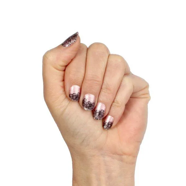 Vargu Vargu LAUED vegane Nagelfolien textile fusion, Romantic moments, – Produktbild 2 von 4