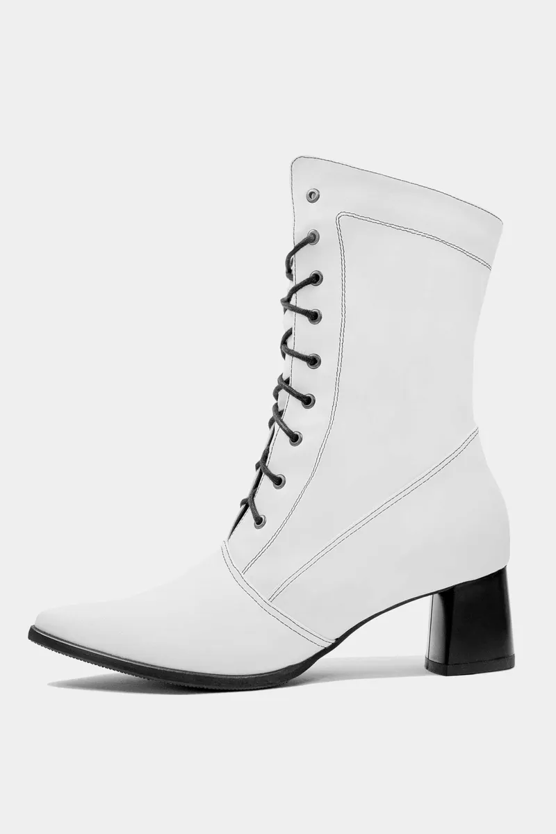 BOHEMA BOHEMA Damen vegan Hohe Stiefel Weiß, Weiß, – Produktbild 2 von 2