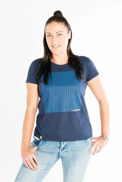 Maishameanslife Maishameanslife Uhuru - Frauen Bio T-shirt, Blau, – Produktbild 2 von 3