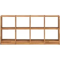 Regal "Grid" 4 x 2 Fächer, B 181 x H 87 x T 34 cm, Wildeiche geölt – Produktbild 1 von 1