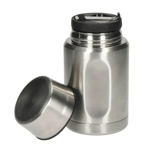 elasto elasto Thermobehälter 'Take Away' - auslaufsicherer Behälter für Suppen, Silber, – Produktbild 3 von 4