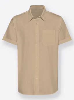 marco donati Kurzarmhemd beige – Produktbild 1 von 1