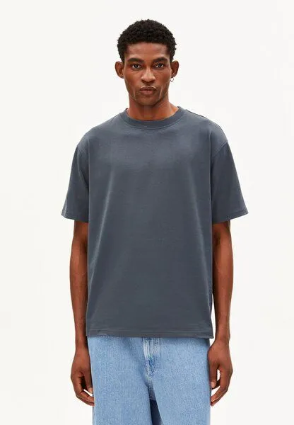 ARMEDANGELS ARMEDANGELS MAARKOS Herren T-Shirt aus Baumwoll-Mix, Moonshadow, – Produktbild 1 von 3