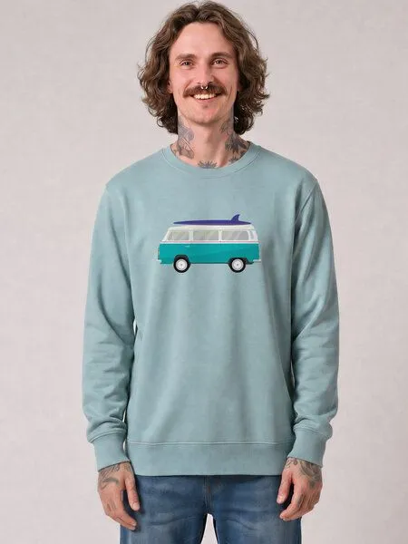 watapparel watapparel Sweatshirt Unisex California Dream, Pebble blue, – Produktbild 2 von 2