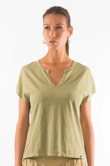 RAVENS VIEW IBIZA RAVENS VIEW IBIZA Damen vegan T-Shirt Hera Dark Aloe Grün, Grün, – Produktbild 2 von 2