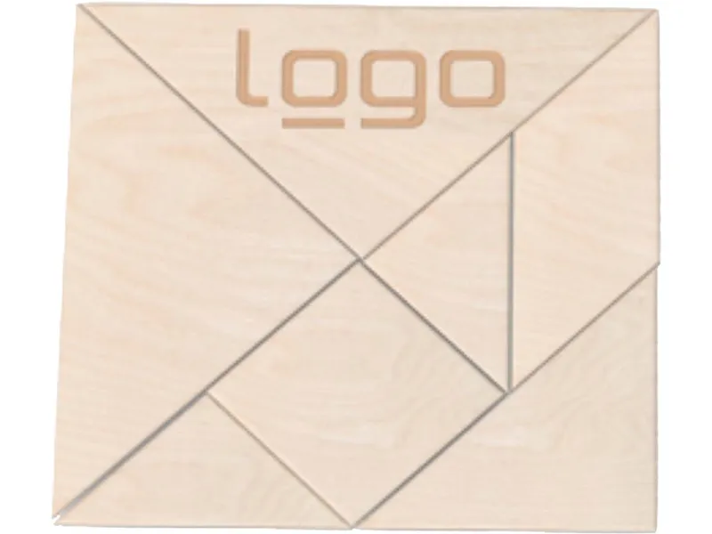 Tangram Kreativ Puzzle inkl. 1-farbigem Aufdruck – Produktbild 1 von 1