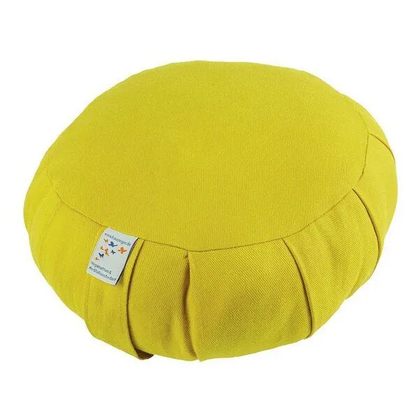 Bausinger Bausinger Meditationskissen Roshi mit Dinkelspelzfüllung, Gelb, – Produktbild 1 von 1