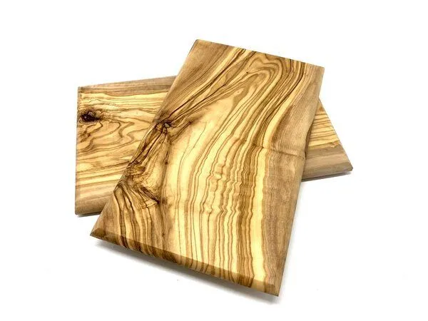 Olivenholz erleben Olivenholz erleben Frühstücksbrett gefaste Ecken (ca. 25 x 15 cm) aus Olivenholz – Produktbild 5 von 7