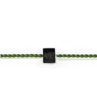 Himal Hemp Himal Hemp Wachsendes Wunschband (LAGERABVERKAUF), Oliv | hämatit, – Produktbild 1 von 1