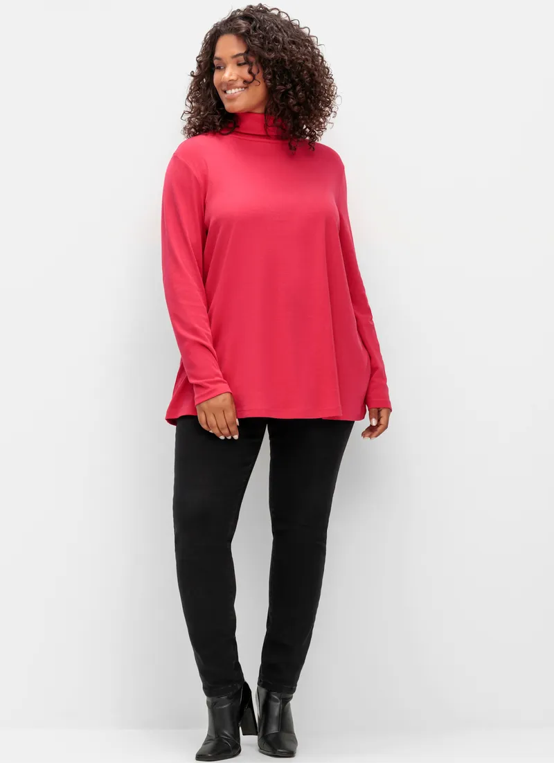 sheego Rollkragenshirt magenta, Magenta, – Produktbild 2 von 2