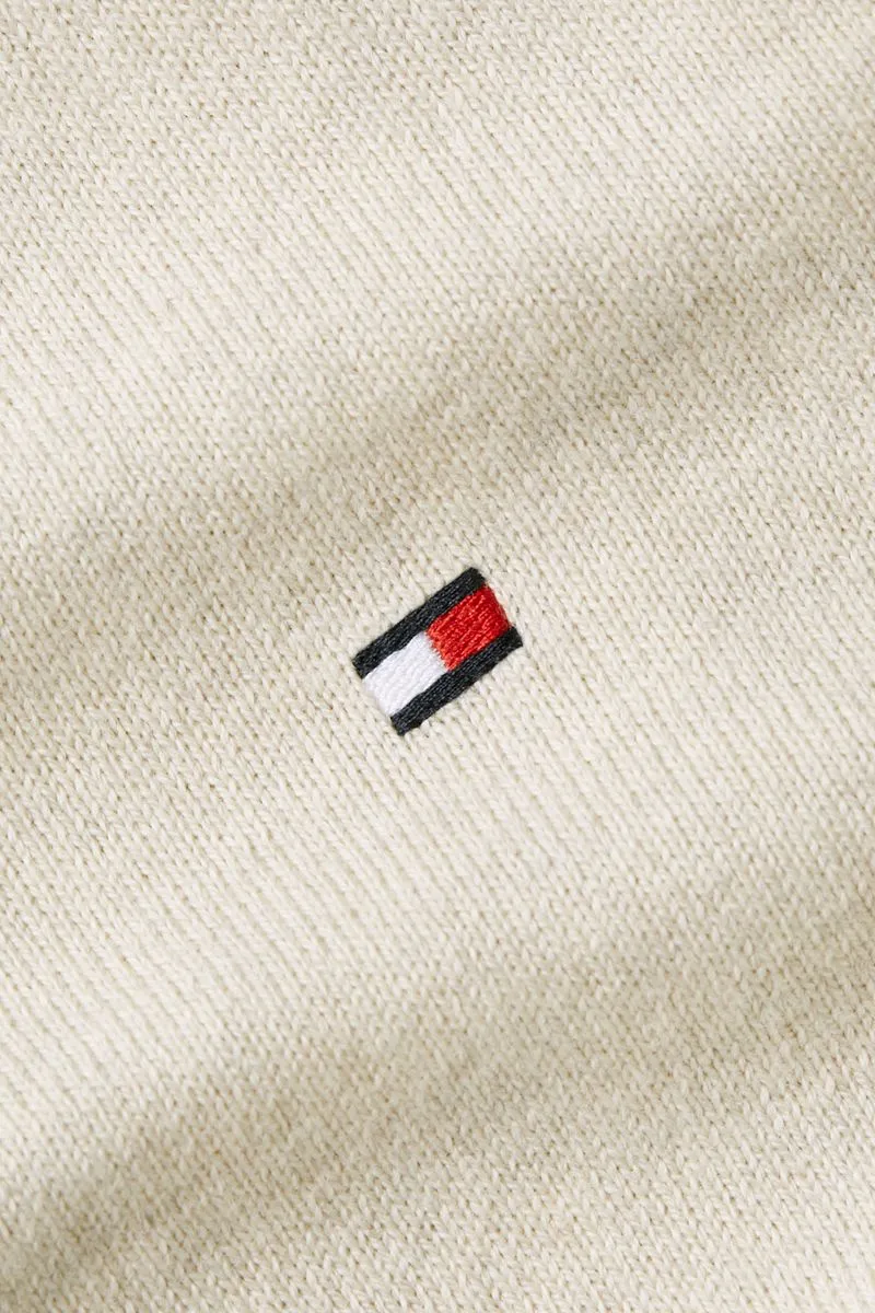 Tommy Hilfiger Tommy Hilfiger Pullover Cotton Kashmir Ecru - Größe XL, Wollweiß, – Produktbild 4 von 5