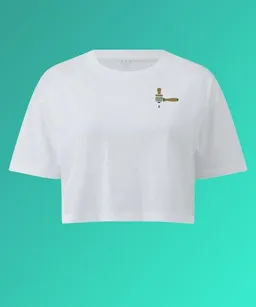 Coffee Fashion Coffee Fashion Siebträger & Tamper Besticktes Bio Baumwoll Crop Top – Produktbild 1 von 1