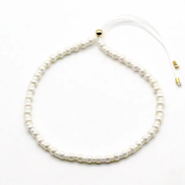 juni juni Veganes Perlenarmband cremeweiss – Produktbild 3 von 4