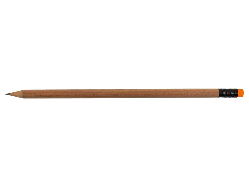 FSC-zertifizierter Bleistift 'Lightside' natur/orange – Produktbild 1 von 1