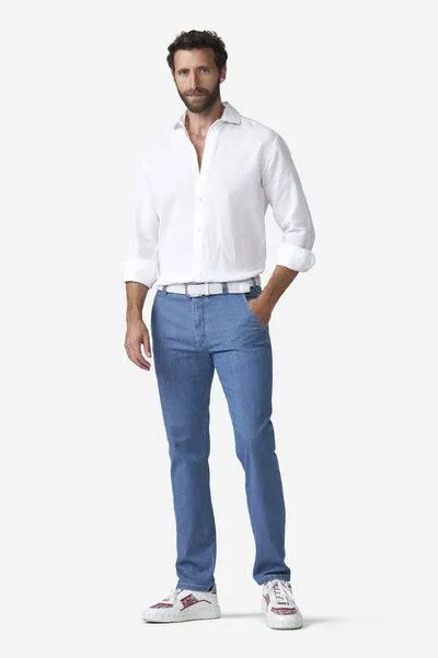 Meyer MEYER Ultraleichte Jeans, Blau (light blue), – Produktbild 3 von 4