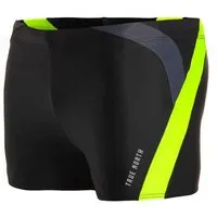True North True North Herren Trunk Badehose – Nachhaltig, ECONYL® Recycled, Made in EU, Schnelltrocknend, Schwarz-gelb, – Produktbild 1 von 1