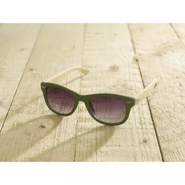 Antonio Verde Antonio Verde Ecosun – Sonnenbrille aus Bambus und recyceltem Kunststoff, Grün, – Produktbild 1 von 2