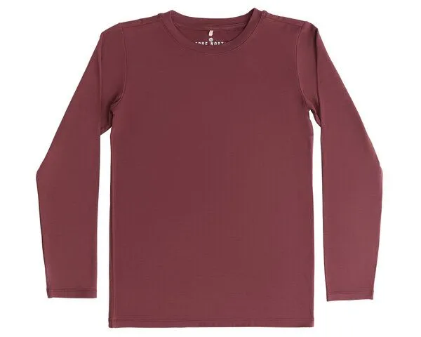 True North True North Kinder Langarmshirt, Burgundy, – Produktbild 1 von 2