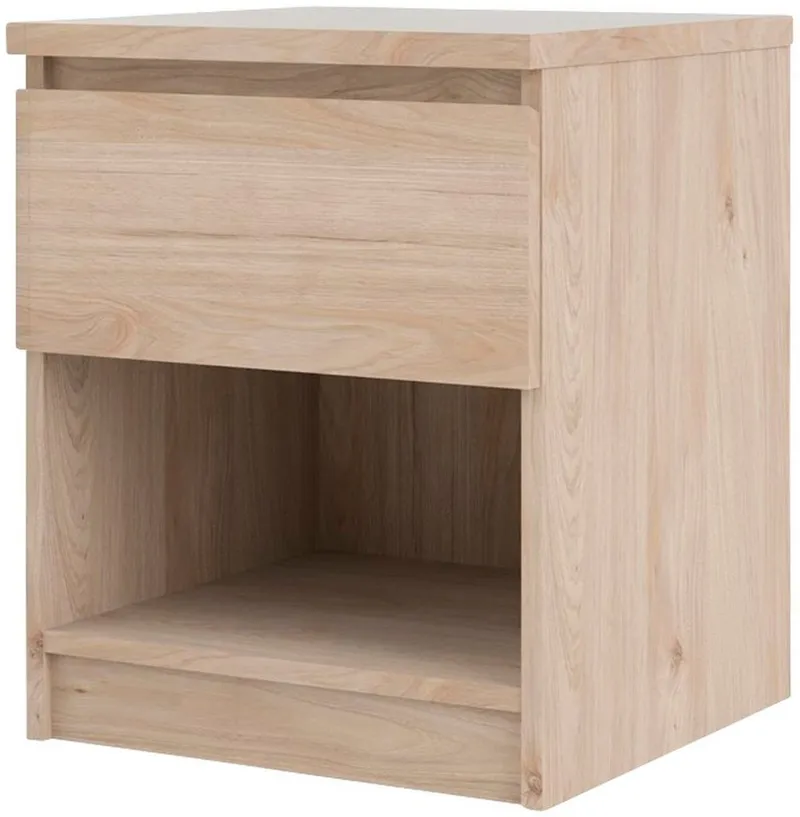 Home affaire Nachttisch Naia, Nachtkommode, Nachtschrank, Beistelltisch, mit 1 Schublade, Breite 40 cm, Höhe 50 cm, Braun, – Produktbild 7 von 8