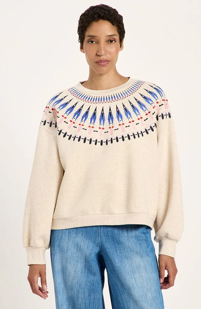 LANIUS LANIUS Damen vegan Sweatshirt Statement, Beige, – Produktbild 1 von 1