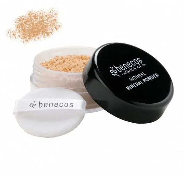 Benecos Benecos Naturkosmetik - Mineral Puder - talkfrei, Light sand, – Produktbild 2 von 5