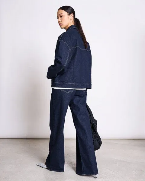 JAN N JUNE JAN N JUNE WIDE LEG LOWRISE JEANS TACNA, Dark blue, – Produktbild 2 von 4